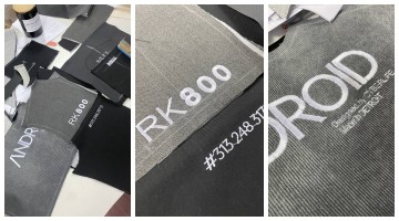 Embroidery on Connor's RK-800 suit