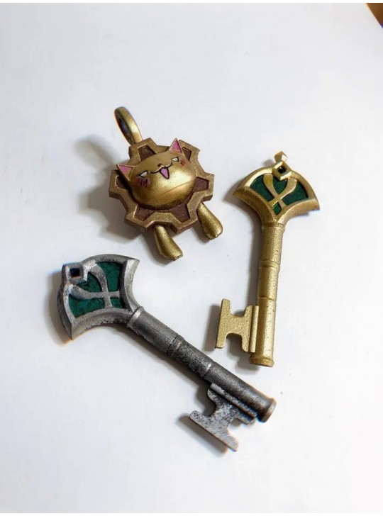 Keys and keychain of Kaveh and Al-Haytham from Genshin Impact | Кавех