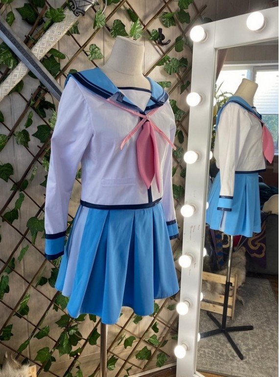 Yui from Anime Angel Beats Cosplay Costume..