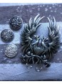 Dragon age cosplay brooch and a griffin 