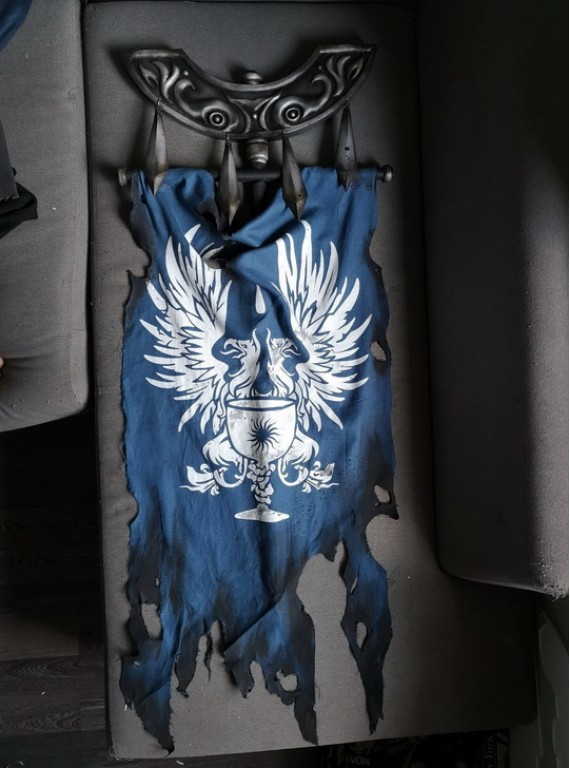 Flag and Standard of the Grey Wardens design cosplay home decoration..