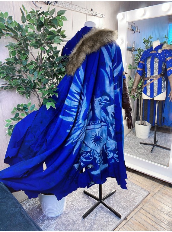 Grey Warden Mage cosplay costume from Dragon Age game..