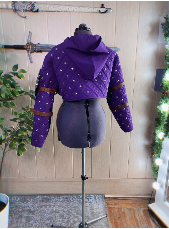 Grey Warden gambeson in Purple from Dragon Age for LARP and cosplay..