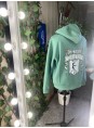 Толстовка "Хаотично тупой" цвет мята / Hoodie Худи