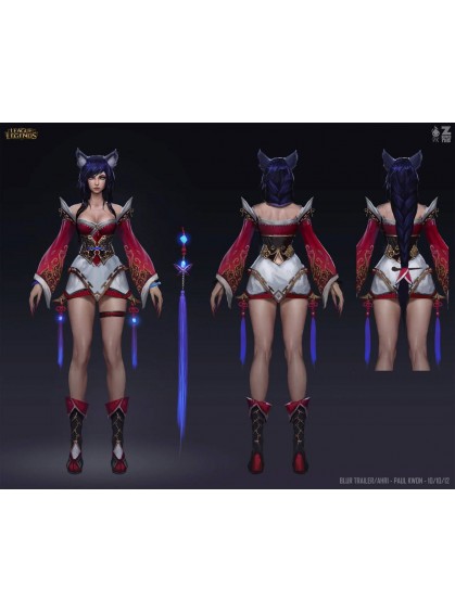 LoL Ahri from League of Legends coplay costume