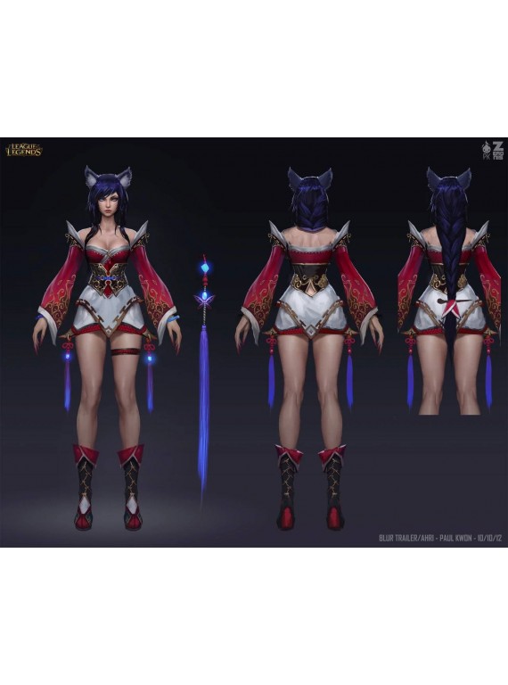LoL Ahri from League of Legends coplay costume..